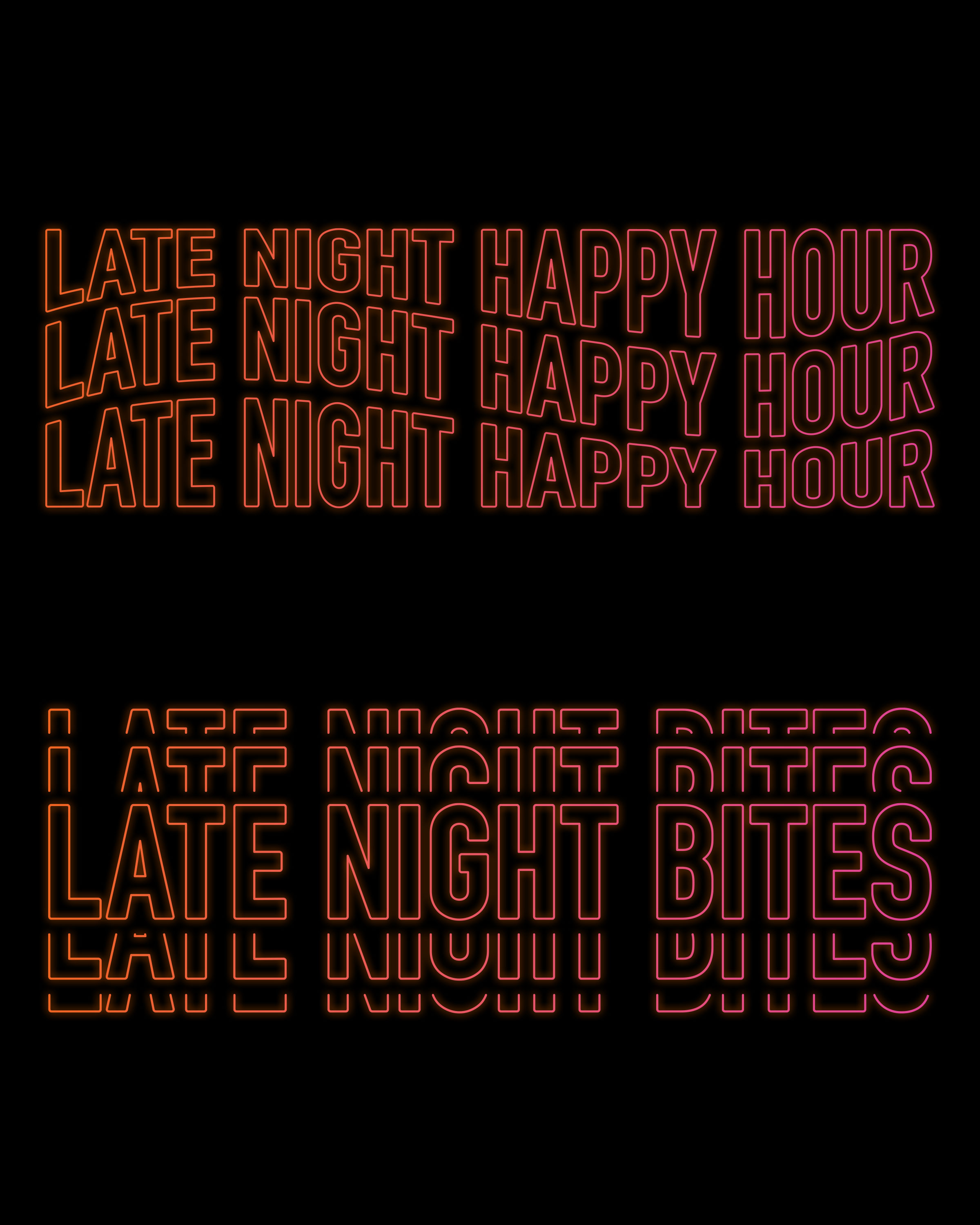 Late Night Print Collateral