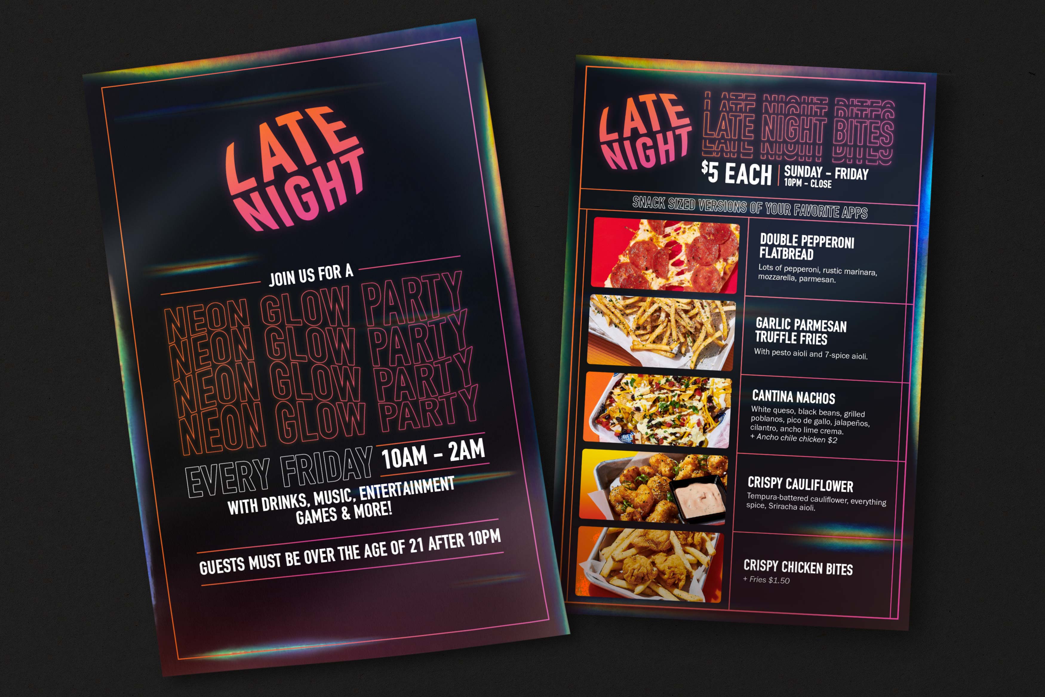 Late Night Print Collateral