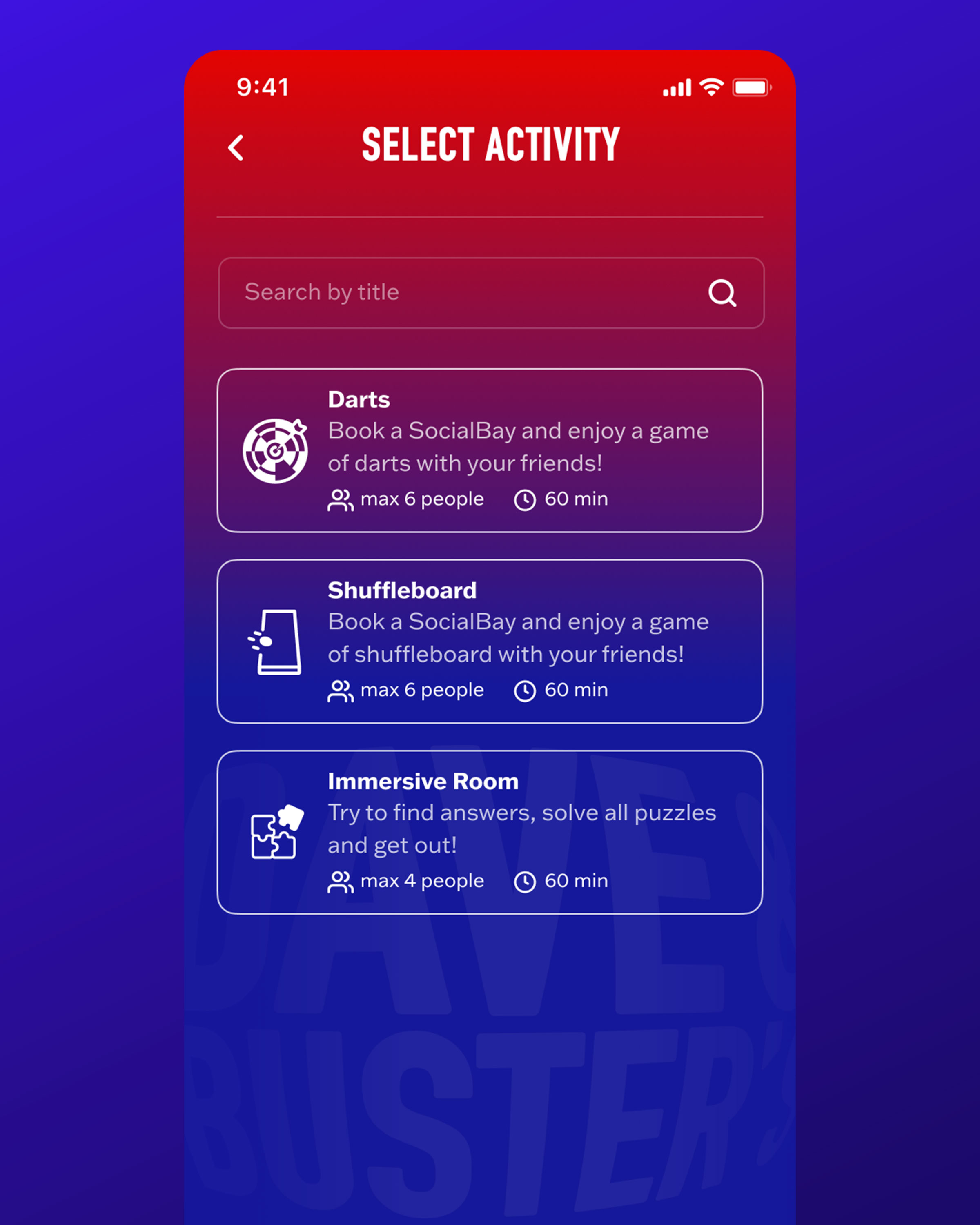 Activity Booking