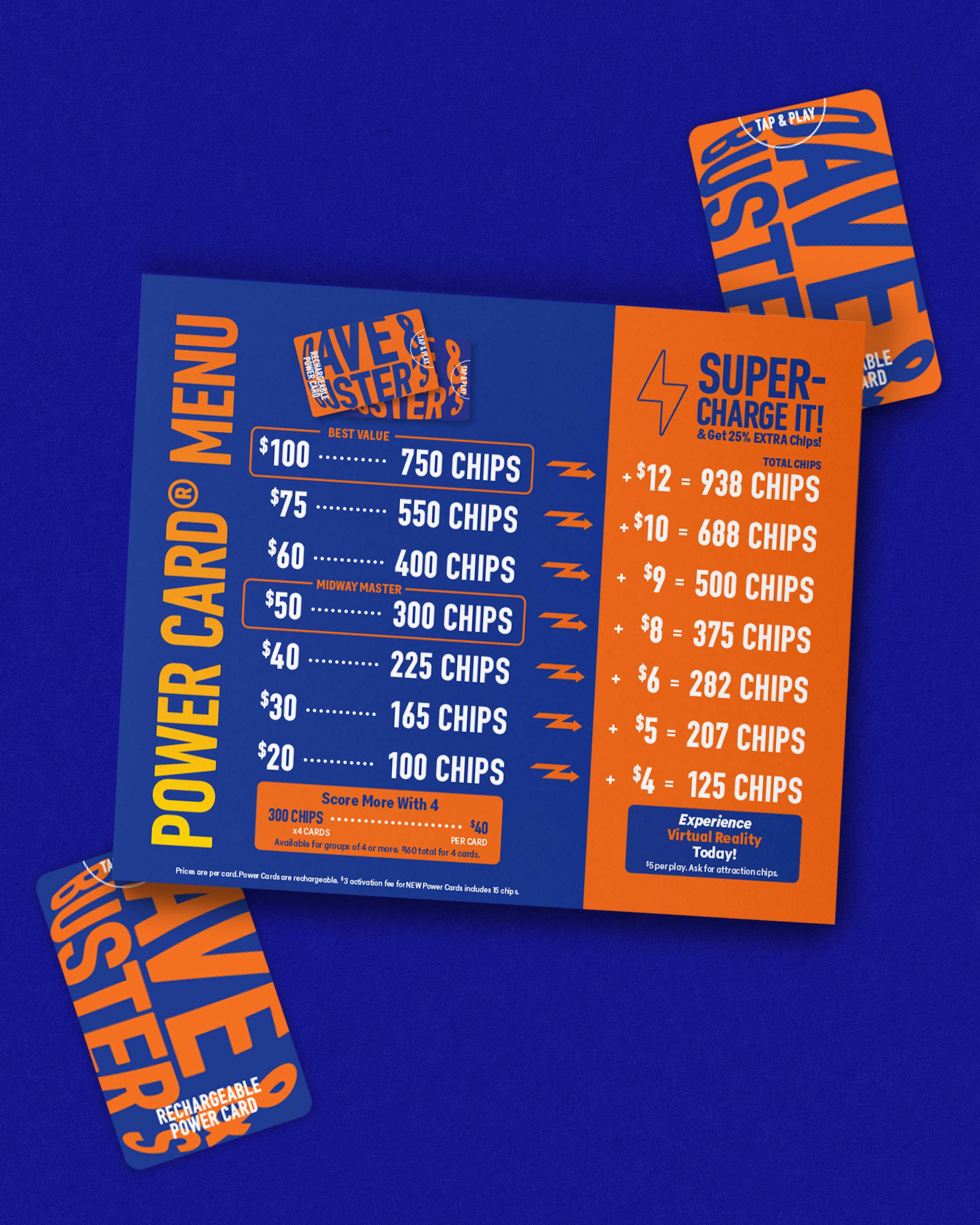 Power Card Menu Counter Card